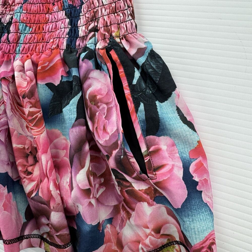 Lululemon Hot Hitter Short Shorts Size 2 Secret Garden Pink Floral Lined - Picture 12 of 14